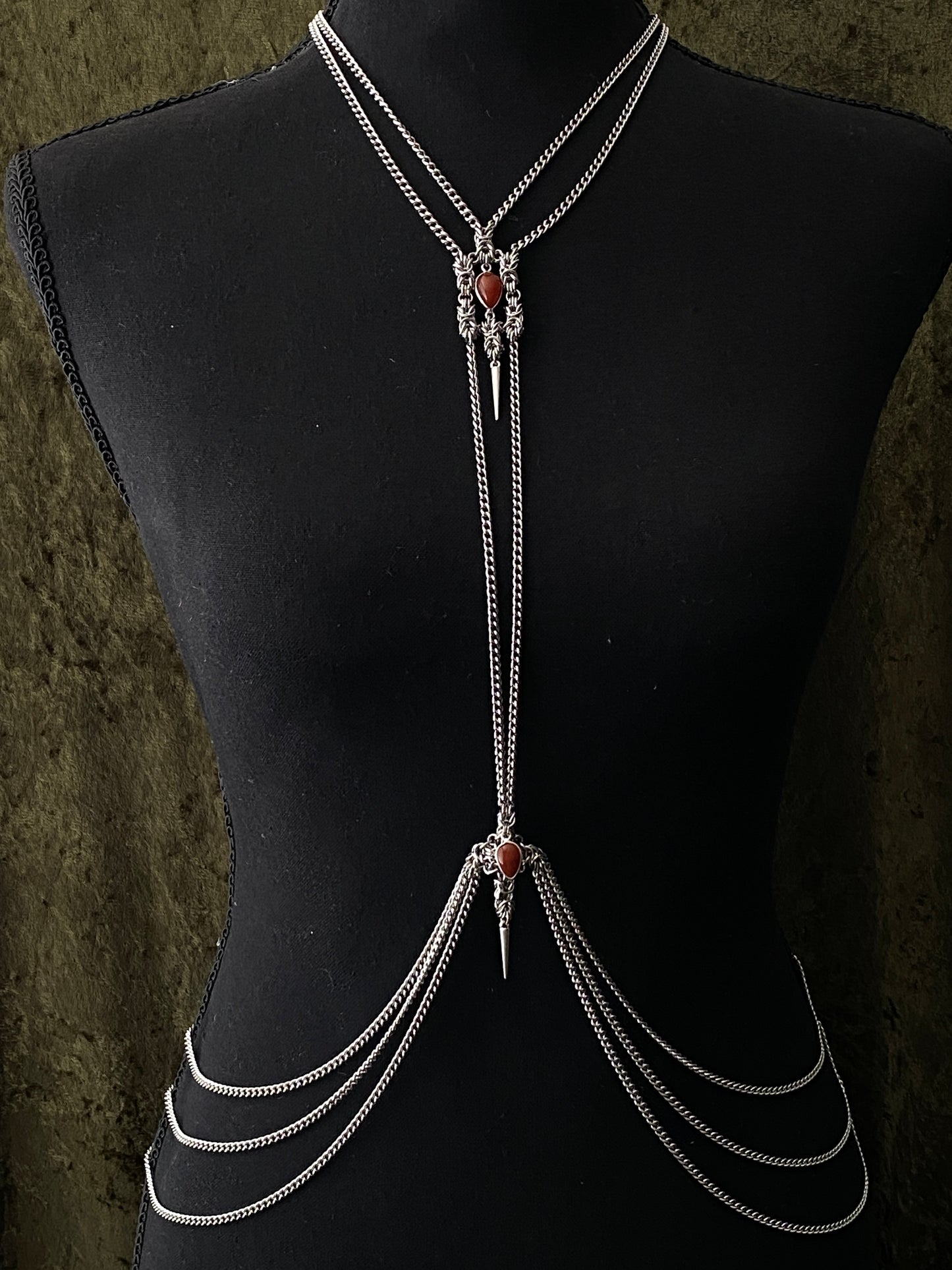 Carnelian Body Chain