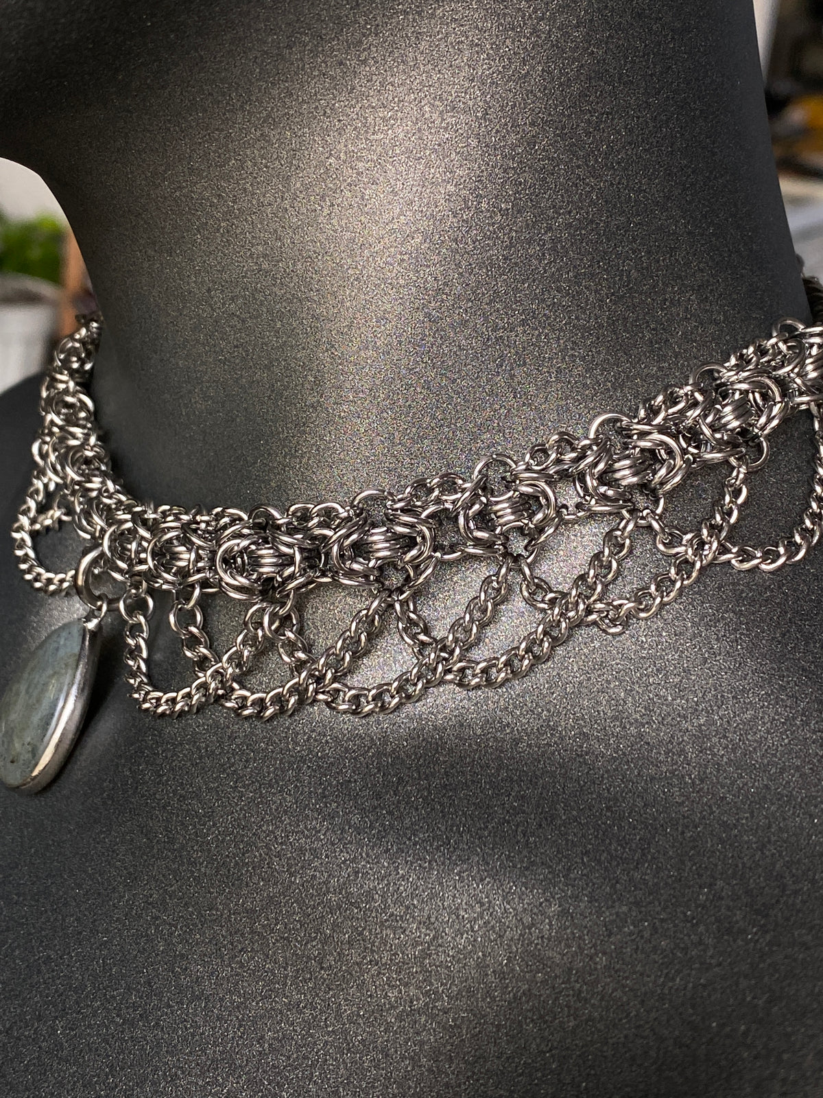 Tiered Labradorite Choker